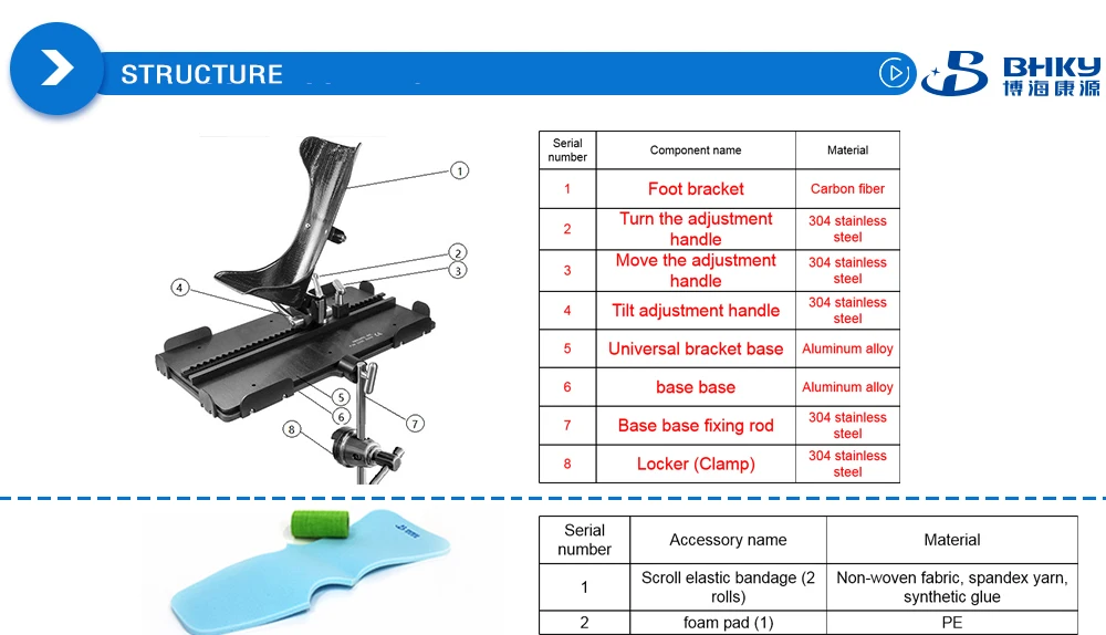 BHKY total knee replacement instrument surgical price operation table