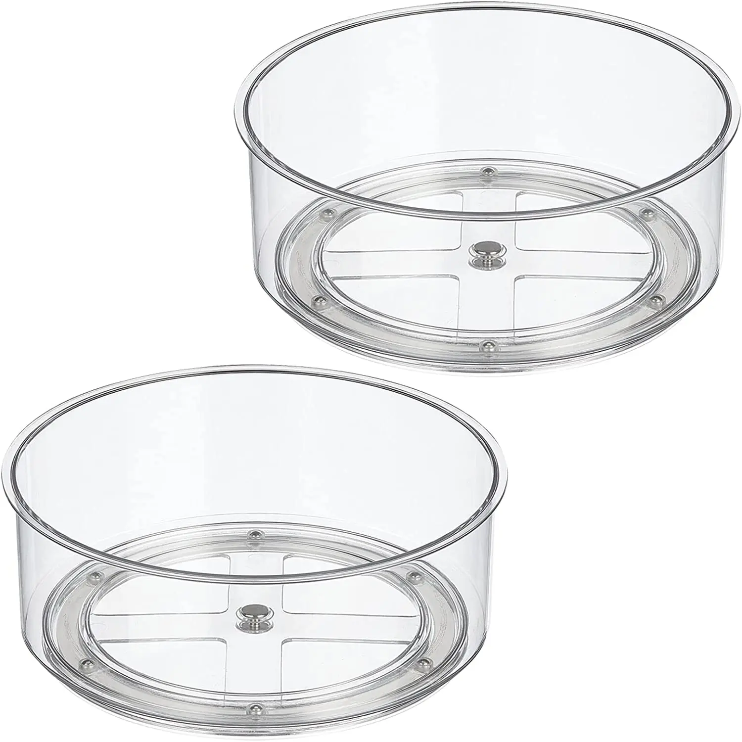 2022 New LayerKitchen Spice Multifunctional Rotating Storage Rack Bathroom Cosmetic Storage Tray Clear Lazy Susan