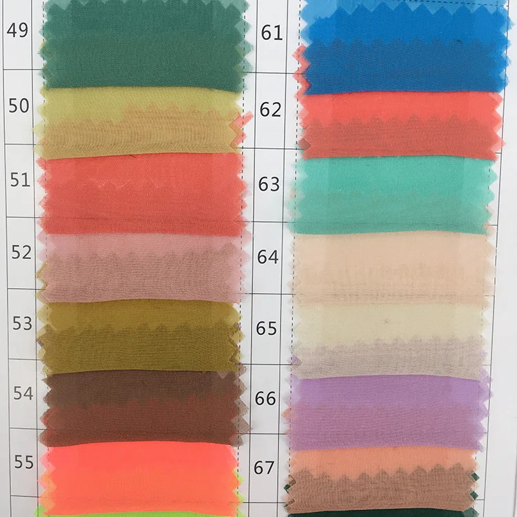 Smooth 30D flat polyester woven ready high quality chiffon fabric