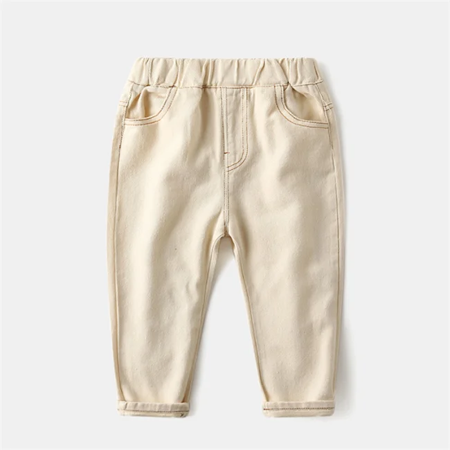 
SE1785 Spring autumn new fashion pure blue simple atmosphere kids jeans pants boys 