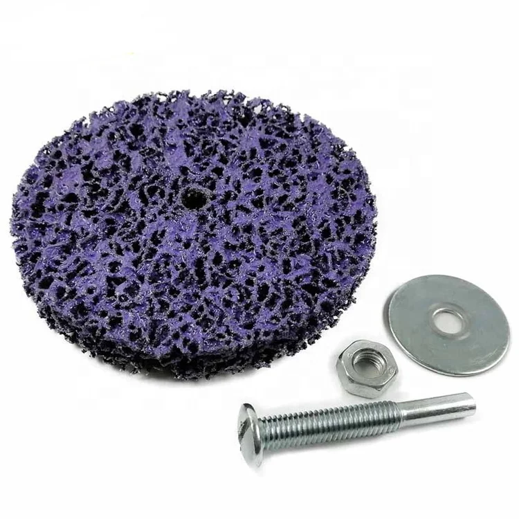 clean  and strip disc with spindle for painting and removing disc