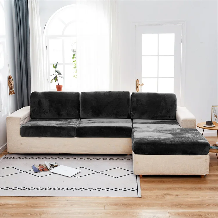 Новое поступление, плюшевые нескользящие ремни, защита мебели, современный Одноместный Бархатный Чехол для дивана