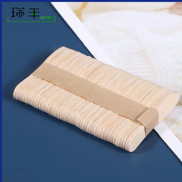 High quality Biodegradable wooden Customized Disposable Ice Cream Spoon