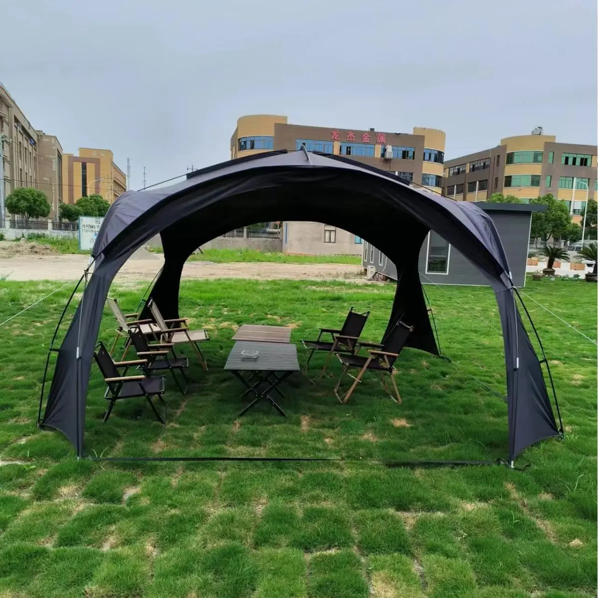 5-8 Person Sports Air Domes Tent for Camping Backyard Sleepovers Beach Festivals Easy Setup with Instant Rain Fly Shelter