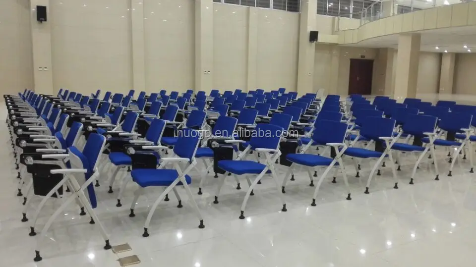 Modern Comfortable Office Chair School Training Chair With Writing Pad