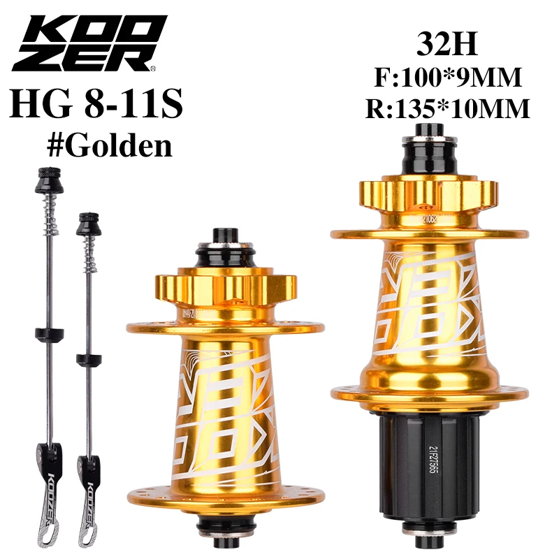 Koozer XM490 8/9/10/11-speed bicycle hub 4 NBK bearing mountain bike QR 32-hole disc brake sealed