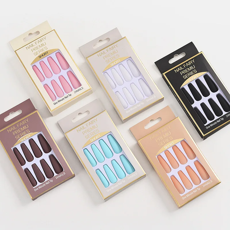 Wholesale Custom Empty Nail Care Box With EVA/Blister Insert False Press on Nails Packaging Boxes