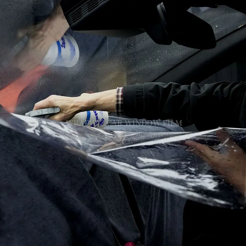 Wrapwiz CR35 Car Window High-Definition Transparent Anti Fog UV Explosion Sunscreen Proof Windows Film car window tint film