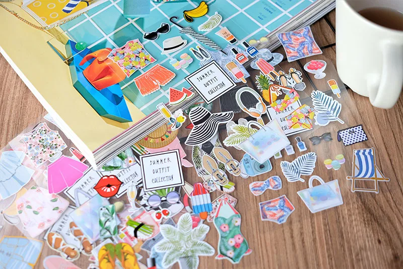 Nekoni Holiday Series Stickers Cut Sticker Adhesive Decals Decorative Decals Custom PVC Vinyl Decal for Hand Account