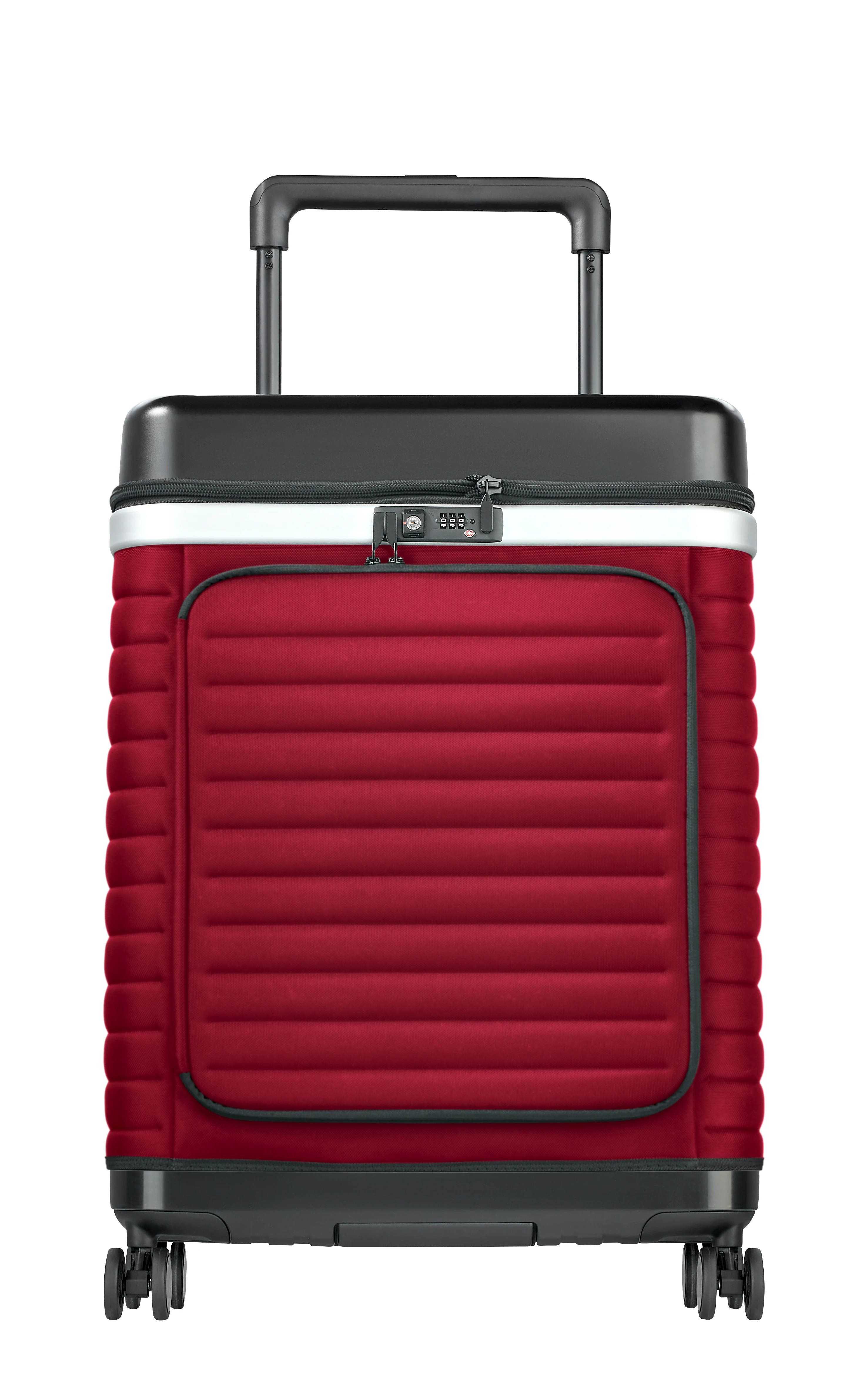Cosmo red modern pull up packaging mobile closet travel women trolley case luxury luggage suitcase