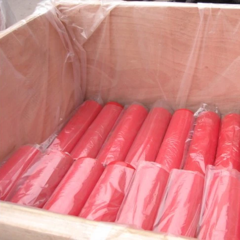 Conveyor Roller For Conveying Systems Rubber Steel Material Supporting Idler