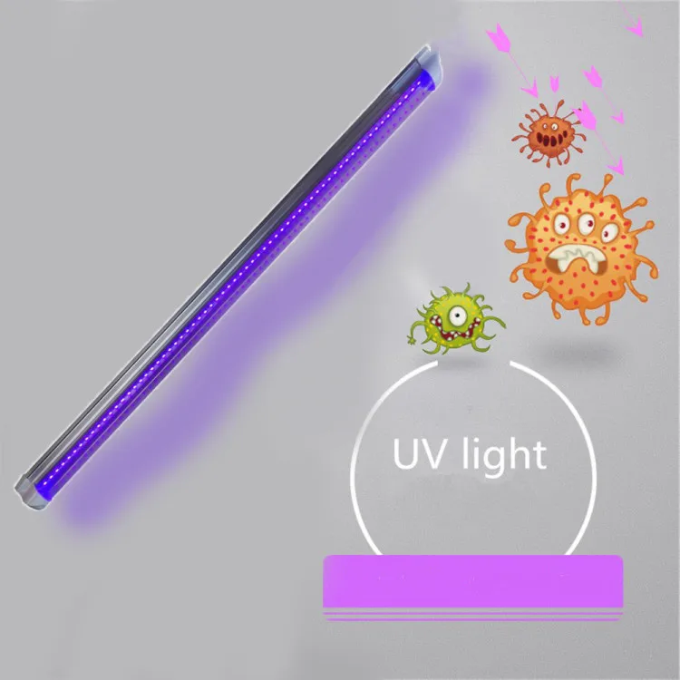 High Quality 395nm 365nm 270nm 275nm Integrated T8 LED UV Light 18w 24w 36w uvc led tube t8 ozone glass cover uvc light bulb