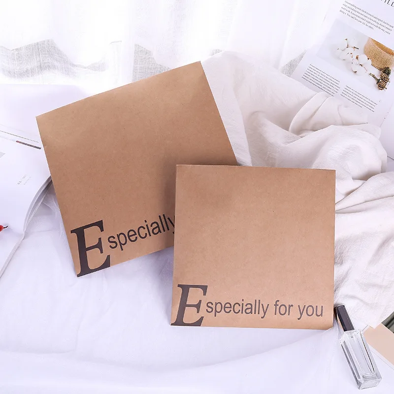 Eco Friendly Brown Packaging Shipping Scarf Bags A2 A6 Kraft Mailer Rigid Flat Mailers Craft Paper Envelopes for Photos Document