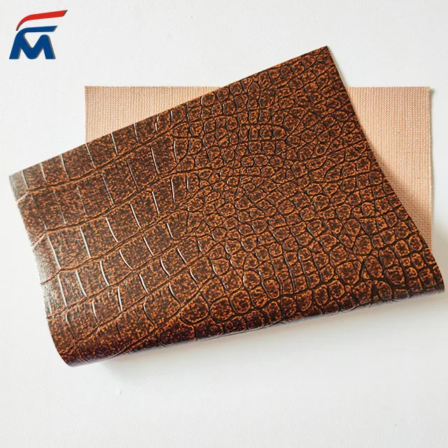 Animal print snake leather faux crocodile skin fabric snake skin python synthetic leather
