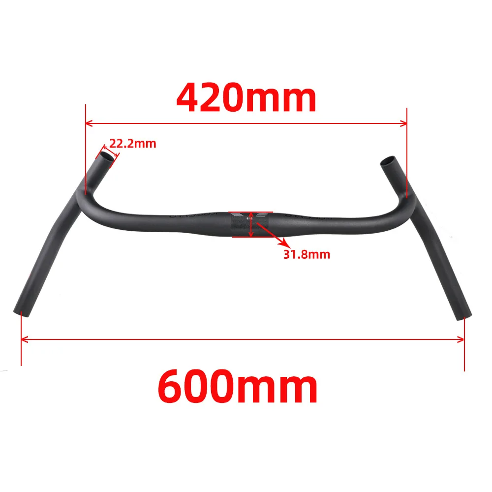 Ultralight Carbon Fiber Gravel Bend Handlebar Bicycle Cyclocross Mountain Bike Handlebar Bicycle Accessories