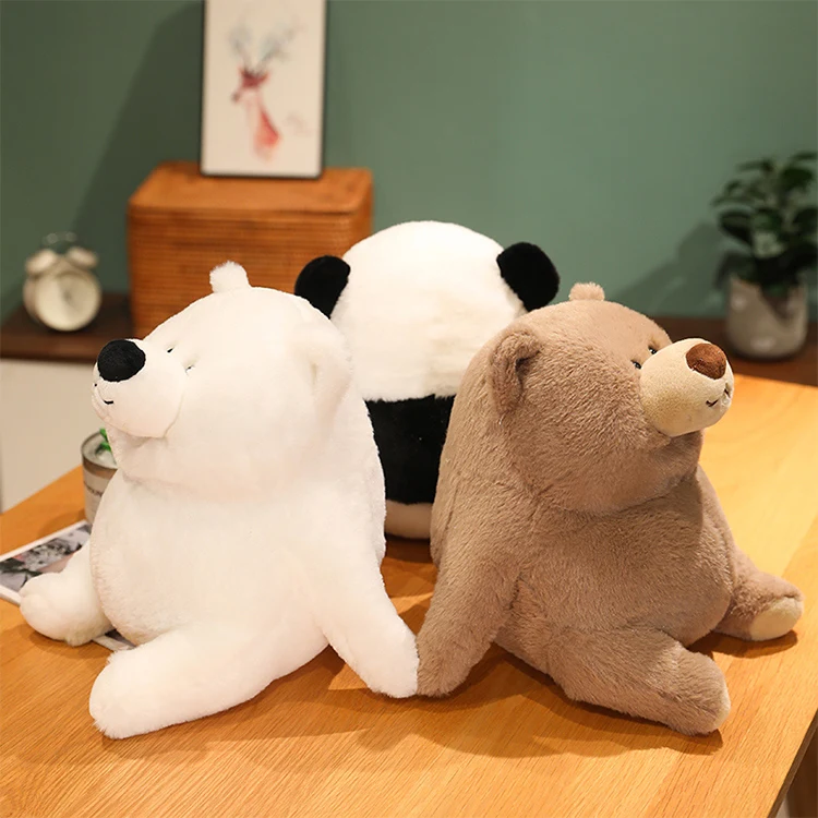 New Fat Series Animal Plush Toys Super Soft Stuffed Kawaii Panda/Bear Pillow Toy Plushie