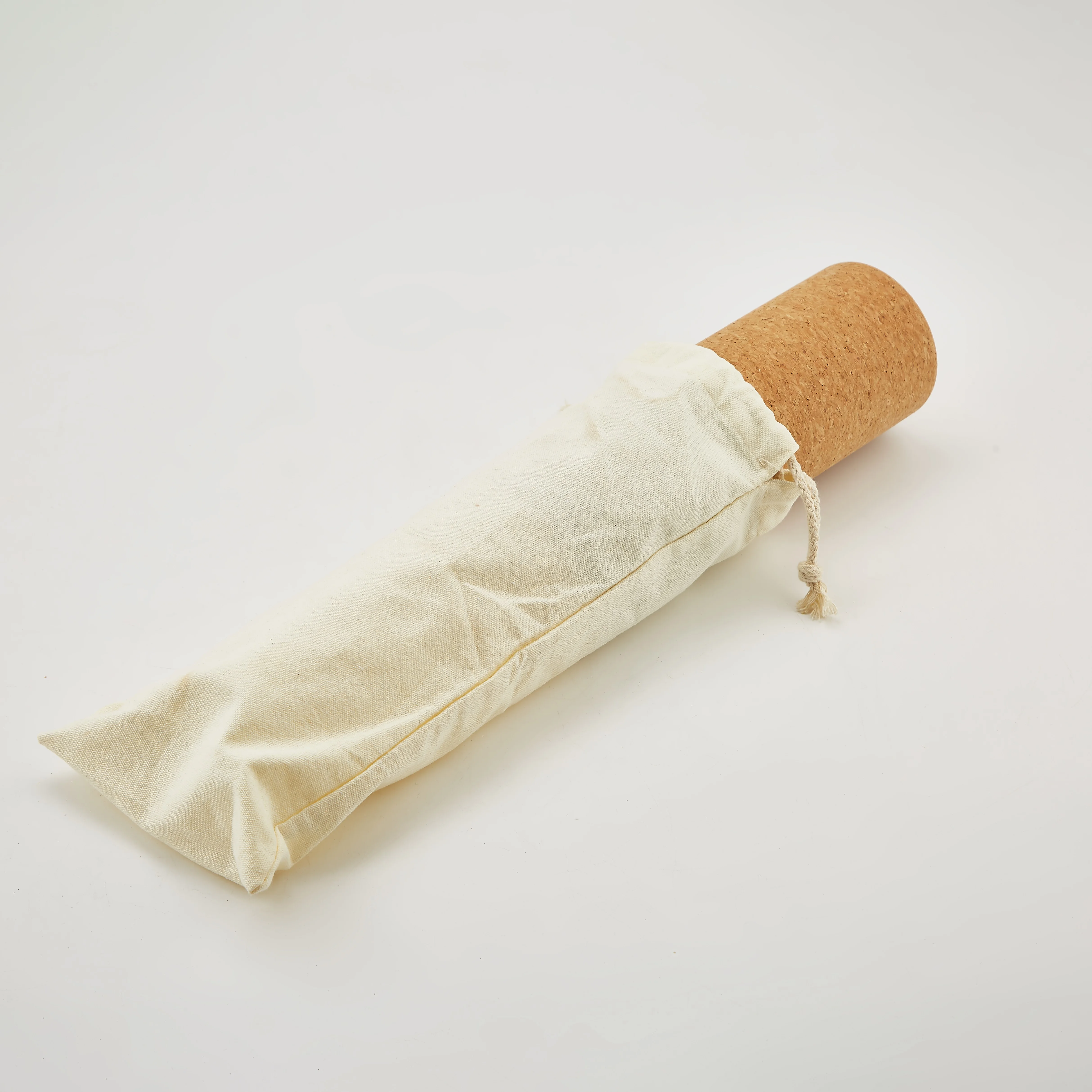 Factory Supply High Density Natural Wooden Fitness Muscle Massage Cork Yoga Roller