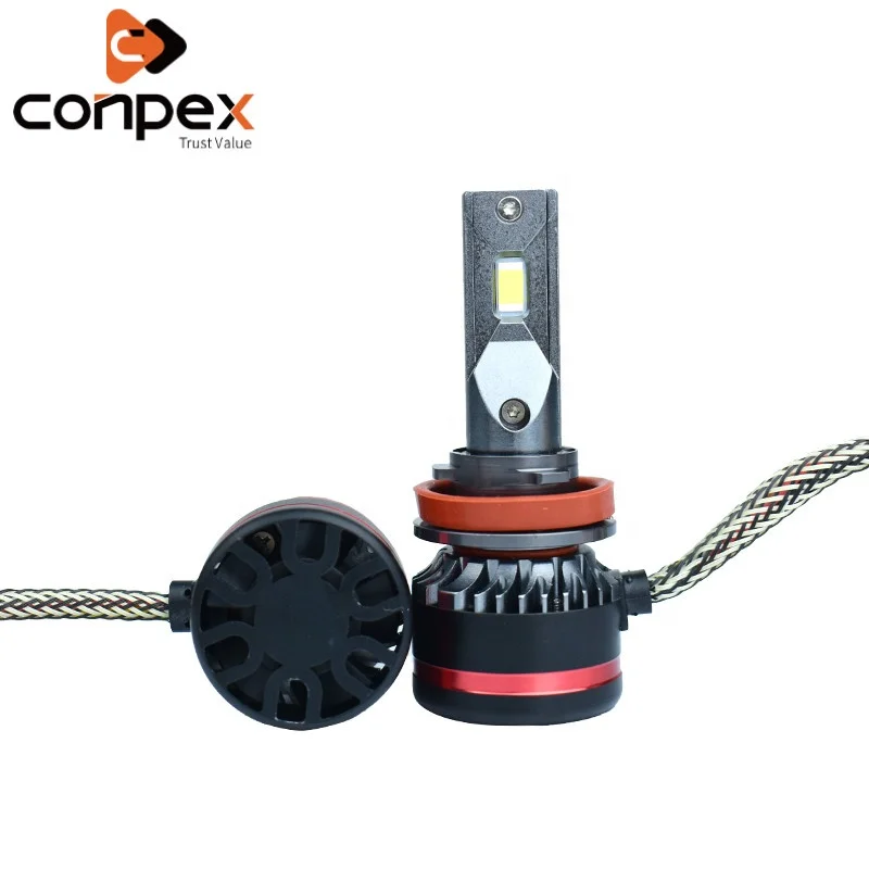 Conpex светодиодные фары Заводские Супер яркие M8 лампы для фар h11 45 W 6500LM H4 H3 h7 автомобильной световой