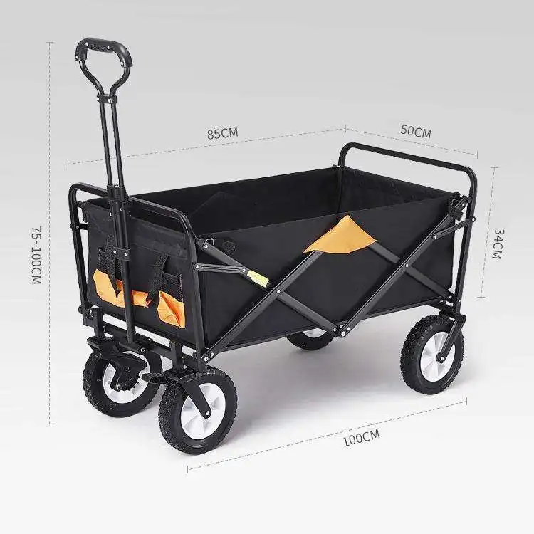 LYC-34 Outdoor Garden Multi-Purpose Foldable Multi-Purpose Beach Trolley Camping Folding Wagon