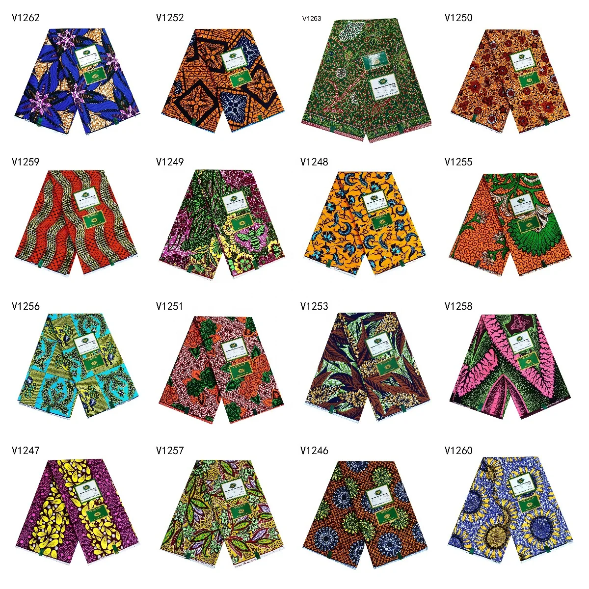 wholesale African Holland ankara Dutch printed wax fabric 100% cotton double side wax printed cloth fabric for home textile