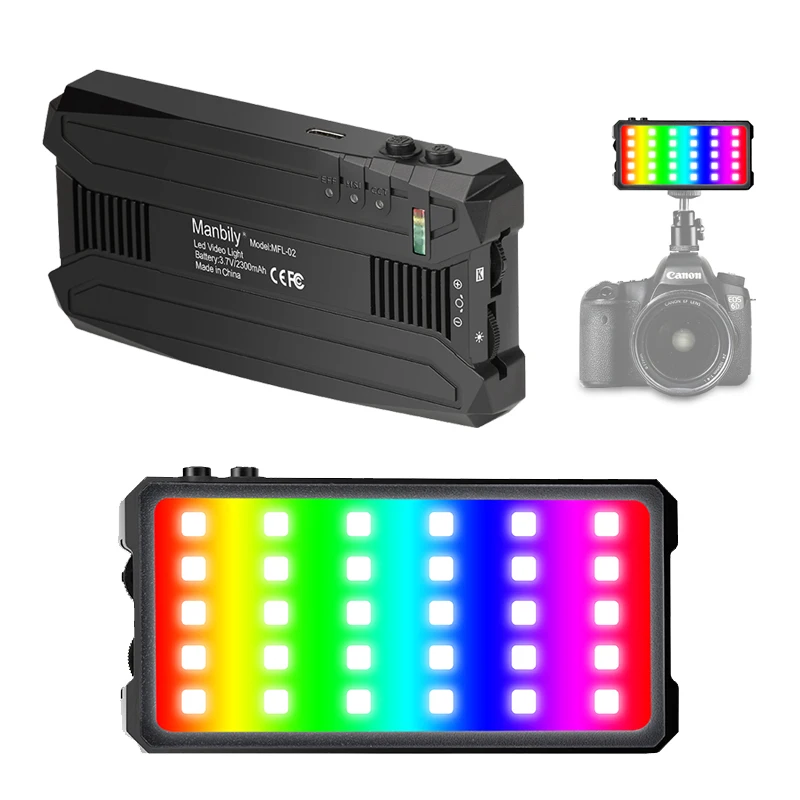 Professional Rechargeable Studio Lights for Video Youtube Live led video light LED Pocket Camera Video Light