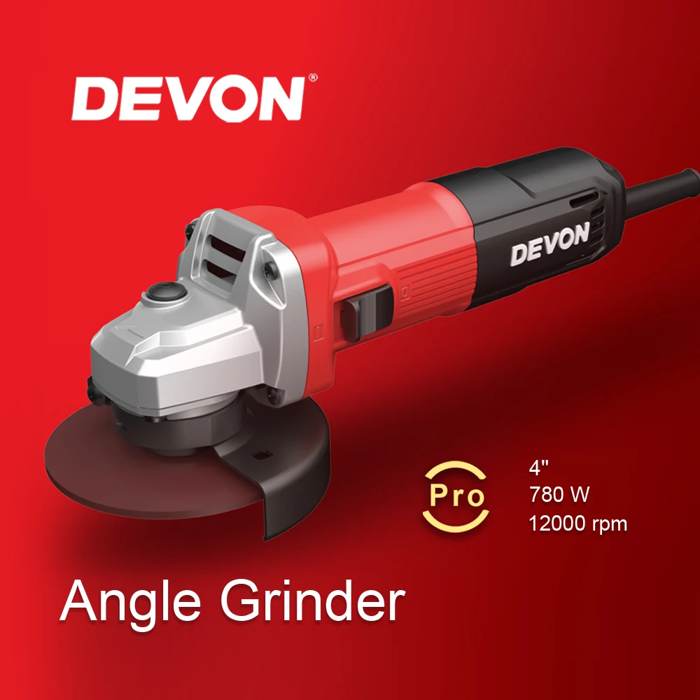 DEVON 100mm Angle Grinder/ Side Switch/ Slim Handle China Best Angle Grinder Manufacturers