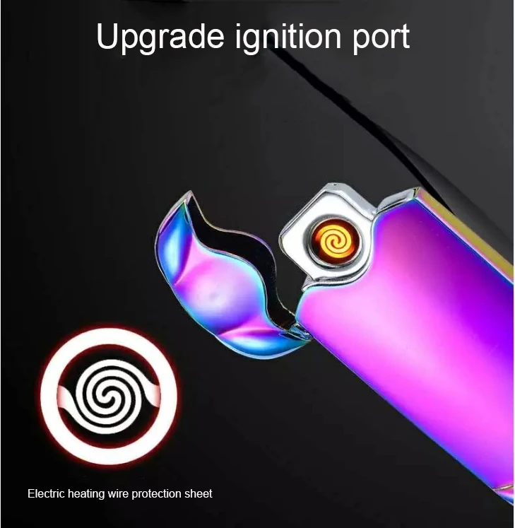 DEBANG usb lighter touch-sensitive shaking  windproof eclectic Double-sided cigarette electric lighter