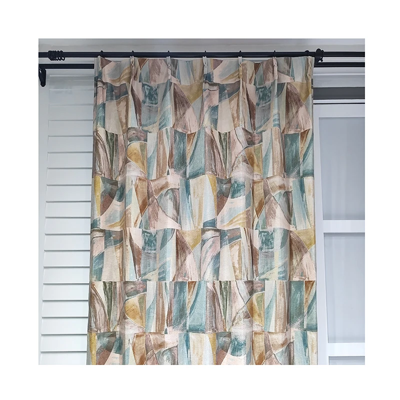 Fashion Windows Curtains Polyester Sheer Blinds Customize Blackout Curtain Living Room