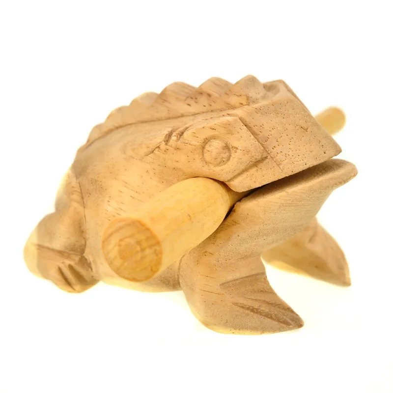 Wholesale Thailand creative goods Southeast Asia home decoration wood carving craft wood frog travel souvenir gift