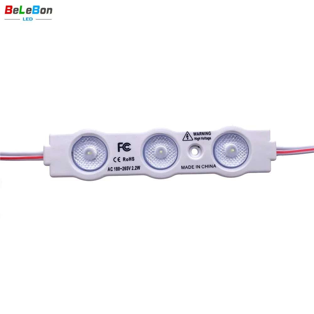 AC110V AC220V 2.2watt high voltage backlit 3000K 4500K 6500K 9000K White 170 view degree led module light no need power supply
