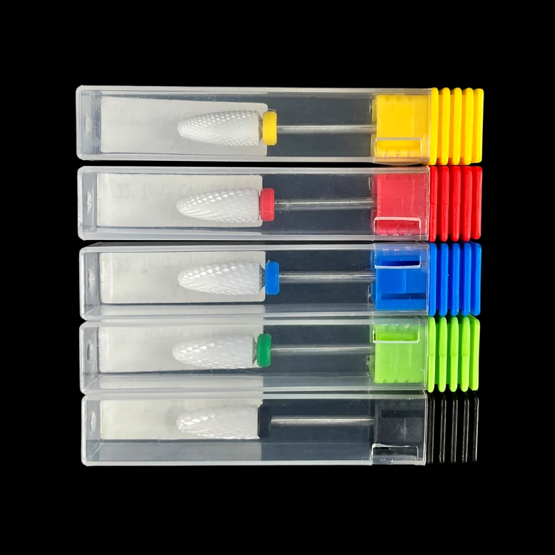 Professional Corn File Electric Carbide Head Bits Bullet Burr Manicure Set Ceramic Nail Drill Art Bit Milling Cutter Polishing