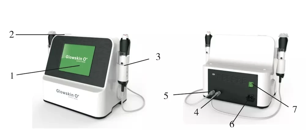 2 in 1 CO2 Bubble Oxygen  Skin Tightening Multi Deeply Clear RF Equipment Oxygen Facial Machine