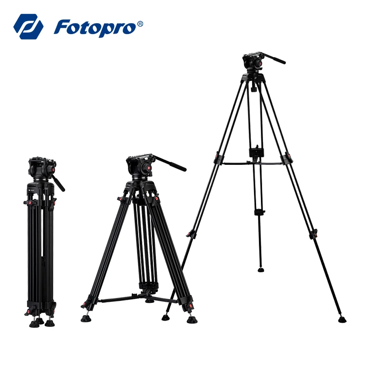 Fotopro New Arrival Aluminum Extendable Adjustable Heavy Duty Dslr Camera Photography Stand Tripod