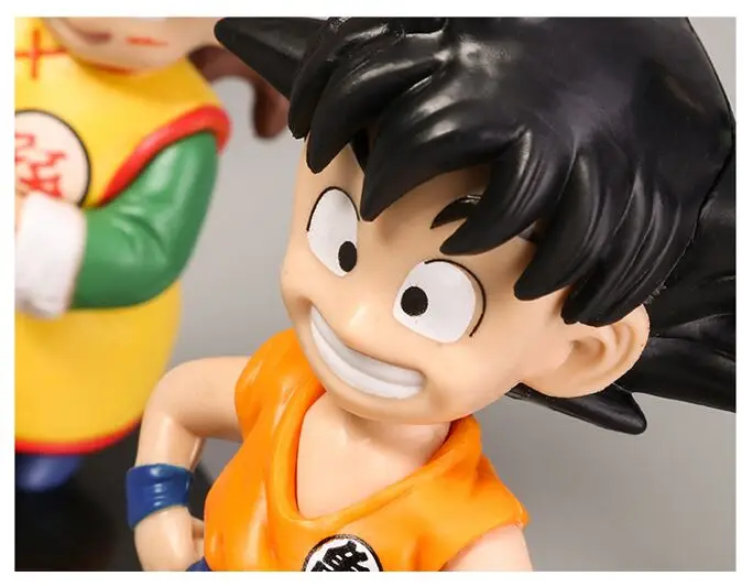 6 pcs dragon Ball cartoon hand toy Sun Wukong doll Vegeta model decoration pieces 3D