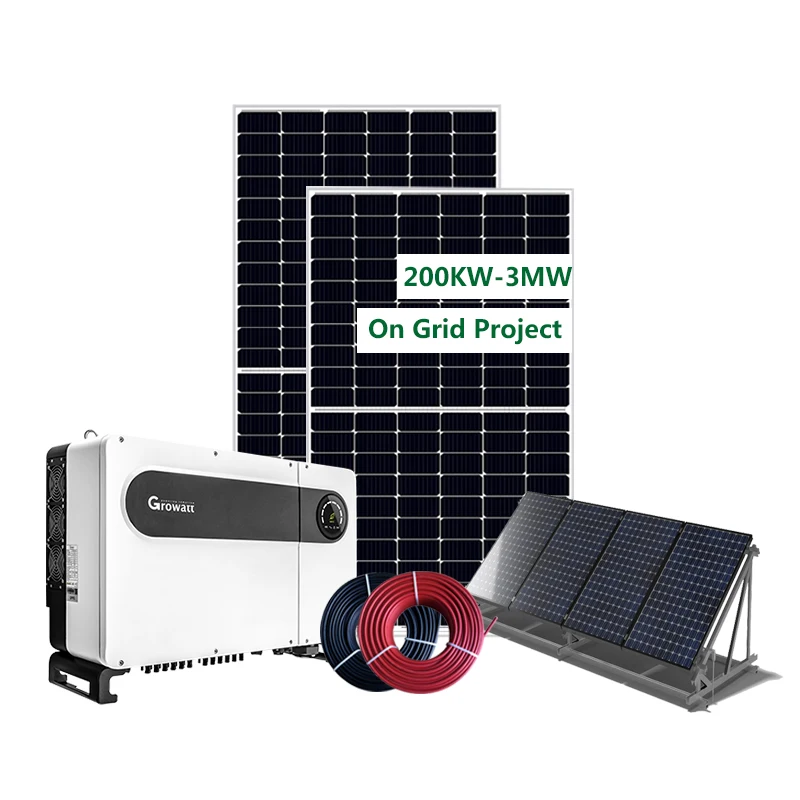Инвертор Growatt 300 кВт 500 1 мВт 3 солнечная электростанция на сетевой солнечной системе