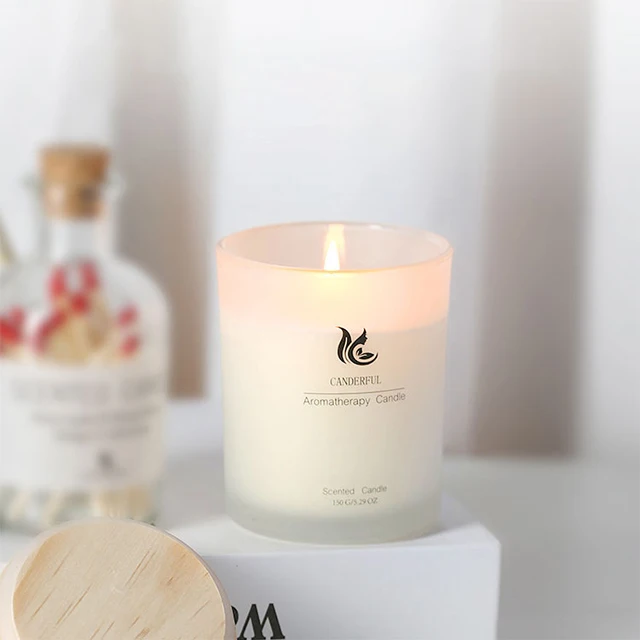 
Wholesale White Clear Glass Cup Vegetable Wax Rose Latest Home Decoration Buy Scented Candle with Packaging 