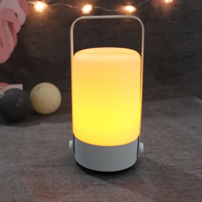 LED portable lamp battery color change small handle lantern light