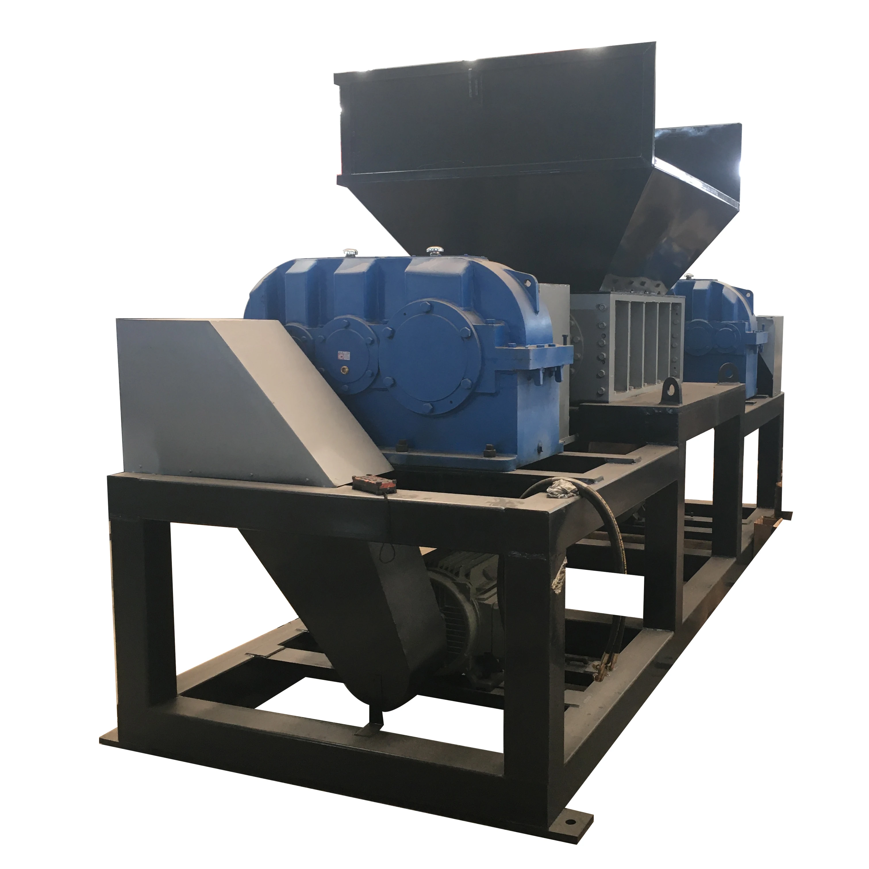 Multifunctional Double Shaft Scrap Iron Shredder Mattress Wooden Box Tyre Shredder