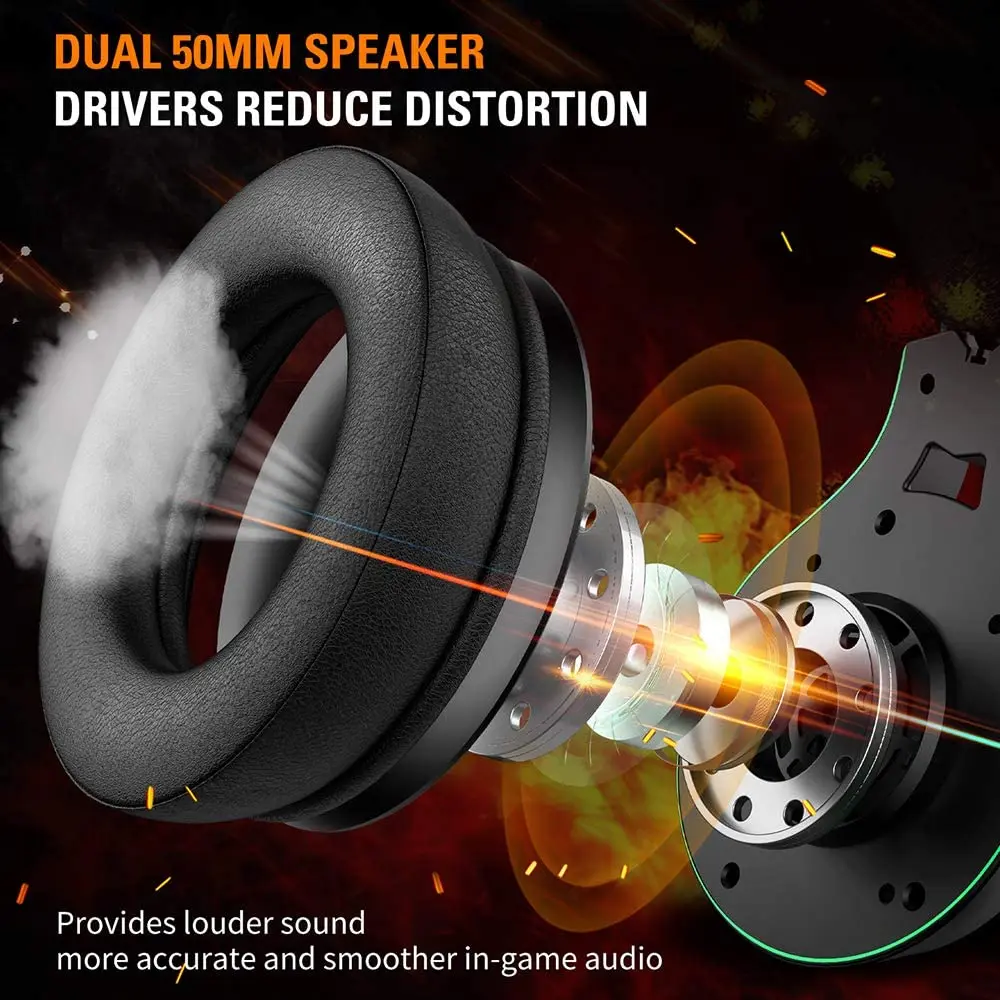 Direct Selling Reliable Quality Rgb Light Wired 7.1gaming headset casqu Headphone