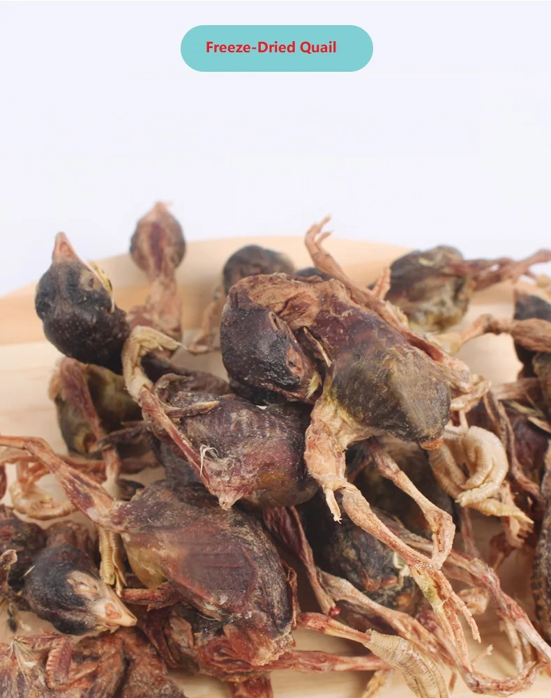 Freeze dried quail cat snack