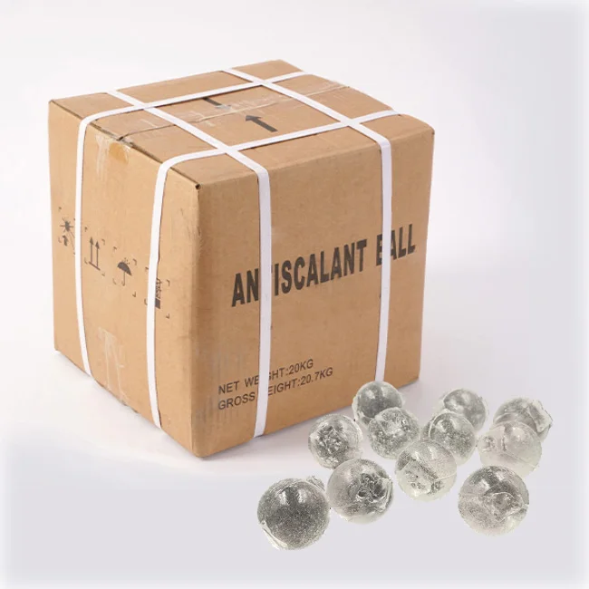 Water Antiscale Sodiun Polyphosphate Siliphos Balls Crystals Cone