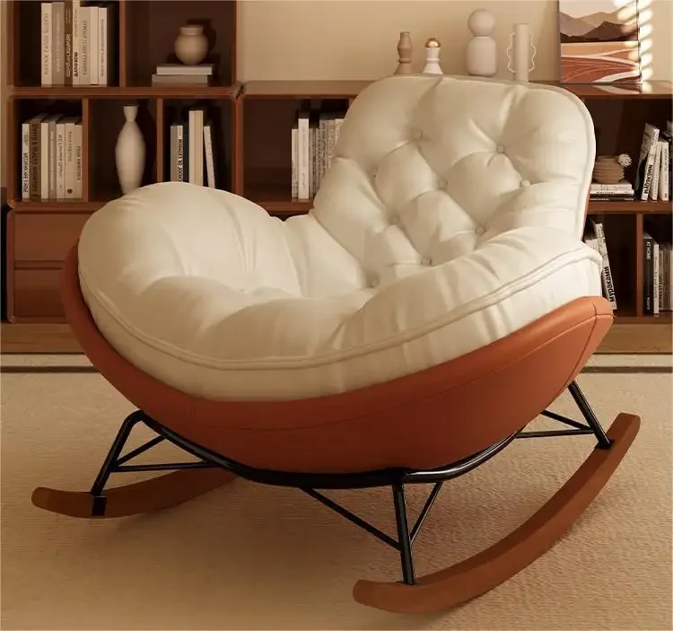 Wholesale Hot Sale Fabric Sofa Sets Rocking Chair Velvet Waiting Lounge Accent Furniture Living Room Chairs