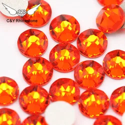 CY 2088 High Quality SS10 SS16 SS20 SS30 16 Cut Facets Rhinestone Bulk Flat Back Nail Rhinestones