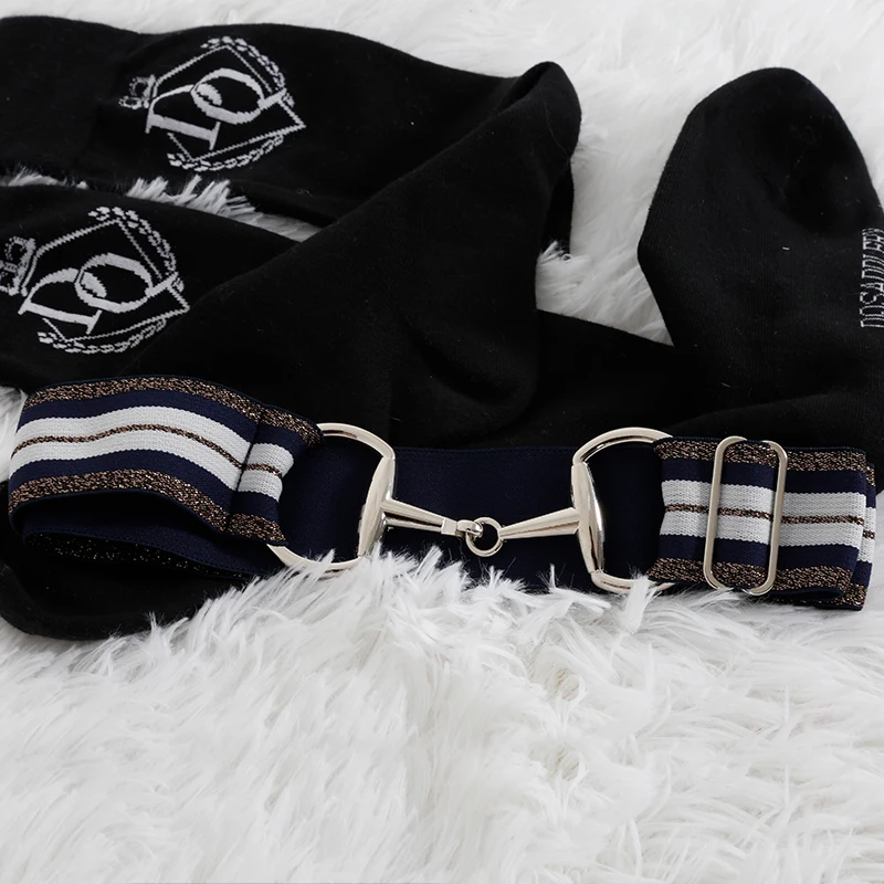 KY B09 Outdoor equestrian belt competition equipment advanced joker men and women belt high stretch fabric riding belt