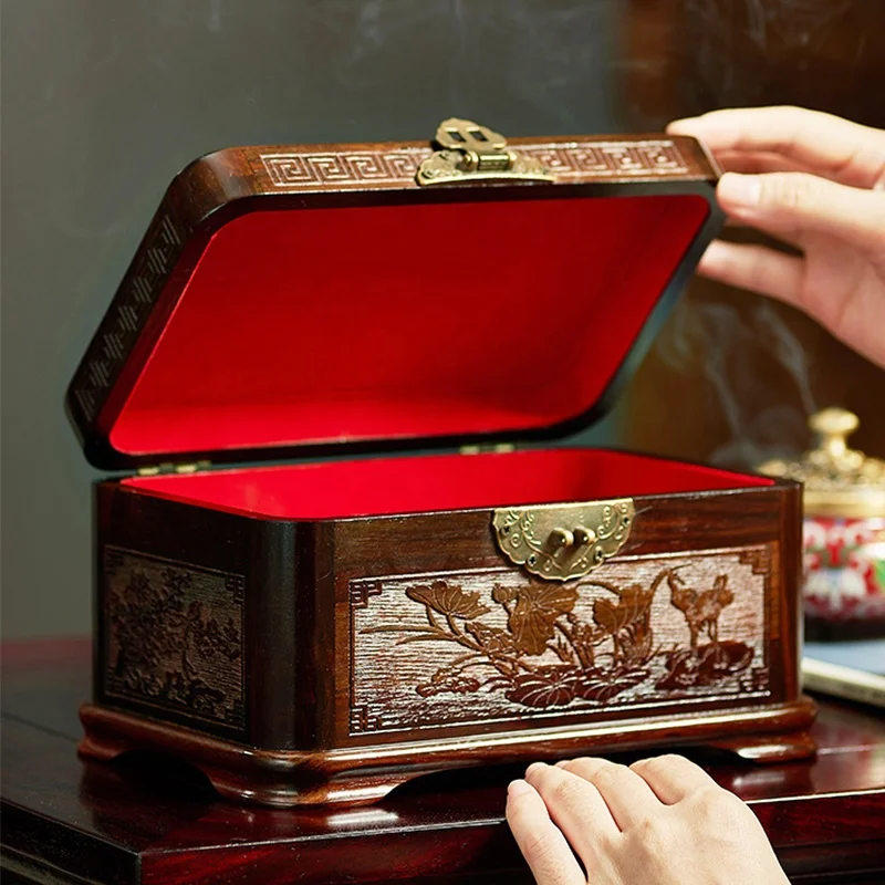 Wooden Jewelry Box With Brass Work Wooden Jewelry Box Hand Crafted Wooden Jewelry Box Brass Work