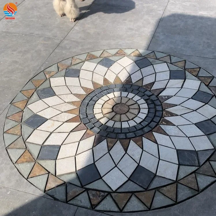 Natural Slate Mosaic Pattern for Outdoor Flooring Decorative
