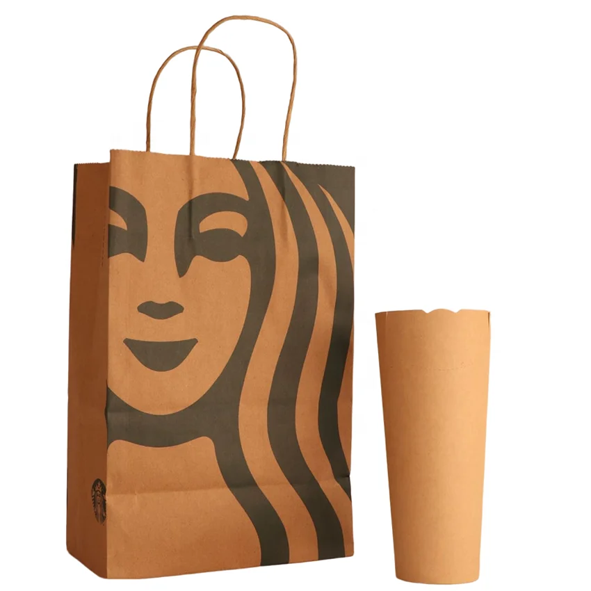 Manufacturer supply high quality cheap price free design kraft shopping food lunch paper bag withcustomized  logo printed