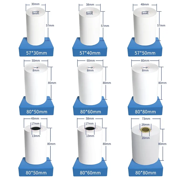 Thermal paper till roll 57x40 thermal paper jumbo roll 50gsm roll paper 57 * 40 for thermal printer