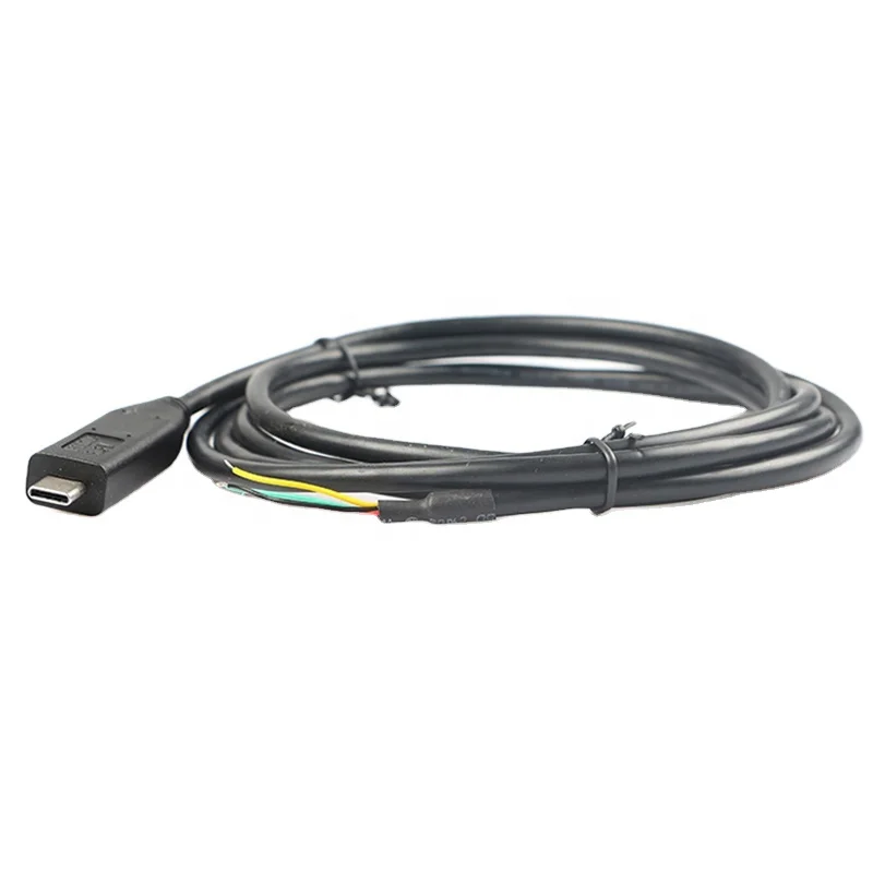 High Compatible WIN10 3.3V 5V 6-ftdi rs232 fading Type c usb a to 5v ttl cable
