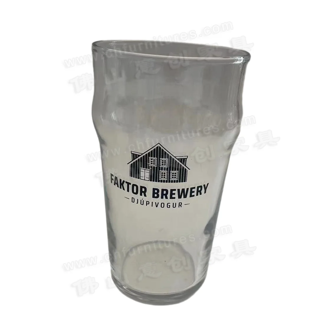 Modern Customized Pattern Transparent Small Size Beer Glasses for my brewery